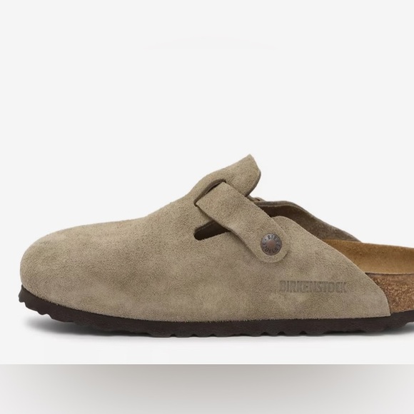 Birkenstock Women's Taupe Suede Mules - Picture 10 of 12